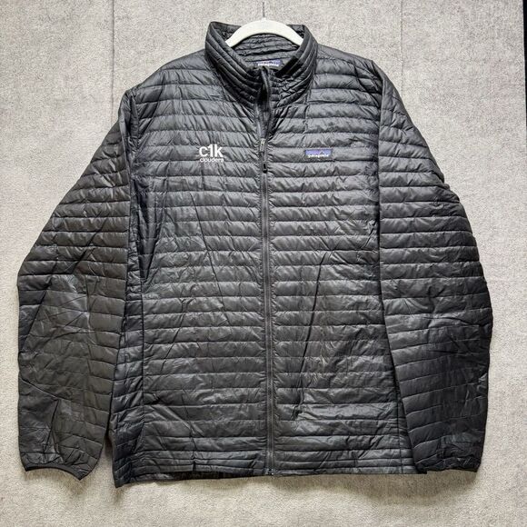 Patagonia Other - Patagonia Jacket Mens XL Black Nano Puff Down Water Resistant Lightweight Logo